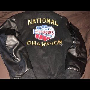 NCA Nationals champion leather cheer jacket